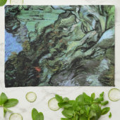 ヴィンセント・ヴァン・ゴッホのペイルーレットの渓谷 キッチンタオル (折り畳み)