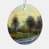 ヴィンセント・ヴァン・ゴッホのボイエル・ダルソン公園のレーン セラミックオーナメント (左)