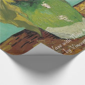 ヴィンセント・ヴァン・ゴッホの三つのひまわり花瓶。 ラッピングペーパー (角)