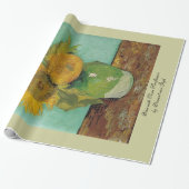 ヴィンセント・ヴァン・ゴッホの三つのひまわり花瓶。 ラッピングペーパー (アンロールド)