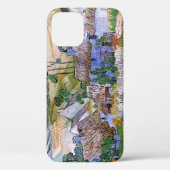 ヴィンセント・ヴァン・ゴッホの丘の上の茅葺き屋根の小屋 Case-Mate iPhoneケース (裏面)