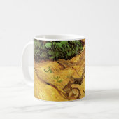 ヴィンセント・ヴァン・ゴッホの二匹のウサギのある風景 コーヒーマグカップ (正面左)