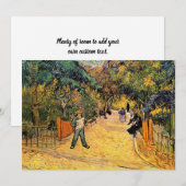 ヴィンセント・ヴァン・ゴッホの公共公園への入口 招待状 (正面/裏面)