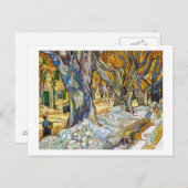 ヴィンセント・ヴァン・ゴッホの大きなプラタノの木 ポストカード (正面/裏面)