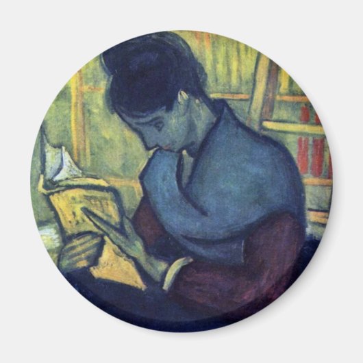 ヴィンセント・ヴァン・ゴッホの小説の読者 マグネット (正面)