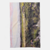 ヴィンセント・ヴァン・ゴッホの手押し車でヒース キッチンタオル (縦)