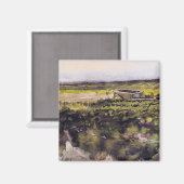 ヴィンセント・ヴァン・ゴッホの手押し車でヒース マグネット (正面/裏面)