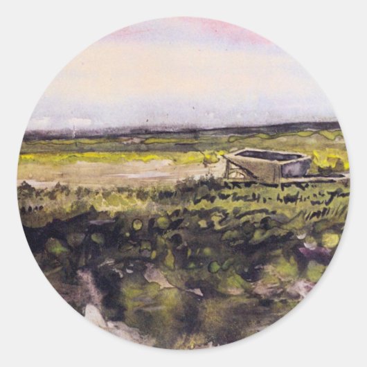 ヴィンセント・ヴァン・ゴッホの手押し車でヒース ラウンドシール (正面)