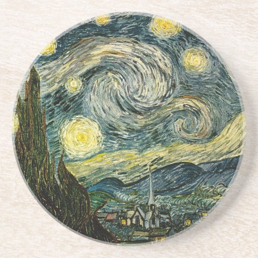 ヴィンセント・ヴァン・ゴッホの星の夜（1889年） コースター (正面)