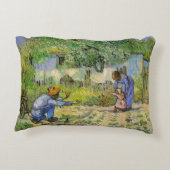 ヴィンセント・ヴァン・ゴッホの最初のステップ(ミレットの後) アクセントクッション (裏面)