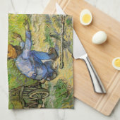 ヴィンセント・ヴァン・ゴッホの最初のステップ（ミレットの後） キッチンタオル (四つ折り)