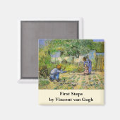 ヴィンセント・ヴァン・ゴッホの最初のステップ(ミレットの後) マグネット (正面/裏面)