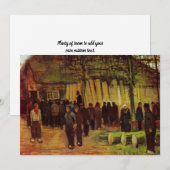 ヴィンセント・ヴァン・ゴッホの材木の販売 招待状 (正面/裏面)