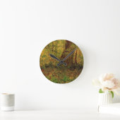 ヴィンセント・ヴァン・ゴッホの林の下 ラウンド壁時計 (ホーム)