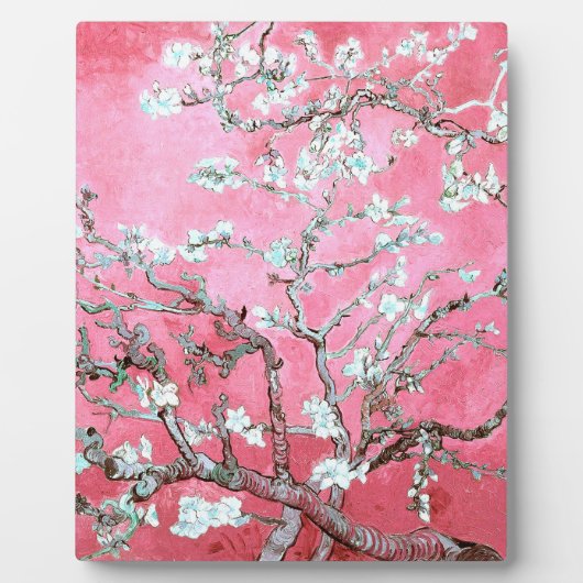 ヴィンセント・ヴァン・ゴッホの桜の花 ピンクと青 フォトプラーク (正面)