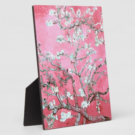 ヴィンセント・ヴァン・ゴッホの桜の花 ピンクと青 フォトプラーク (側面)