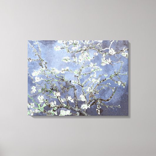 ヴィンセント・ヴァン・ゴッホの桜の花 - 鋼鉄の青 キャンバスプリント (正面)