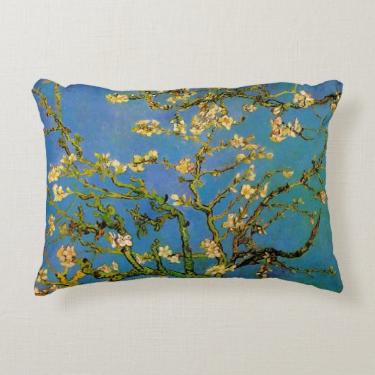 ヴィンセント・ヴァン・ゴッホの桜咲くアーモンドの木 アクセントクッション (正面)