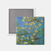 ヴィンセント・ヴァン・ゴッホの桜咲くアーモンドの木 マグネット (正面/裏面)