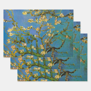 ヴィンセント・ヴァン・ゴッホの桜咲くアーモンドの木 ラッピングペーパーシート