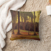 ヴィンセント・ヴァン・ゴッホの森の縁 クッション (ブランケット)