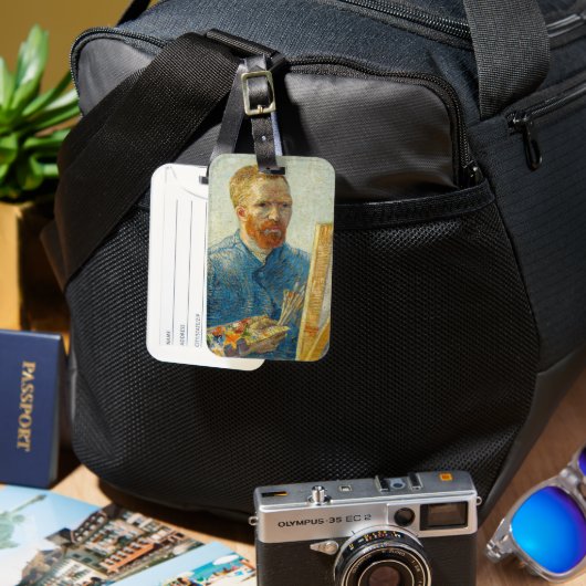 ヴィンセント・ヴァン・ゴッホの画家としての自画像 ラゲッジタグ (正面&裏面)