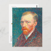 ヴィンセント・ヴァン・ゴッホの画家の自画像鮮やか ポストカード (正面/裏面)