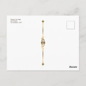 ヴィンセント・ヴァン・ゴッホの画家の自画像鮮やか ポストカード (裏面)