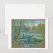 ヴィンセント・ヴァン・ゴッホの絵画「春の釣り」 ポストカード (正面/裏面)