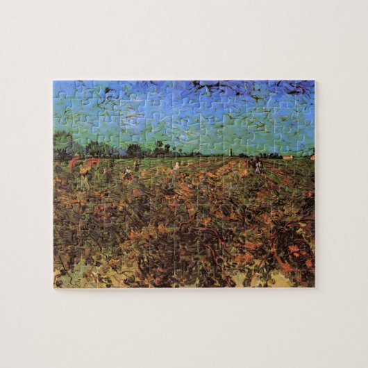 ヴィンセント・ヴァン・ゴッホの緑のブドウ畑 ジグソーパズル (横)
