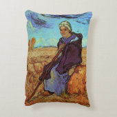 ヴィンセント・ヴァン・ゴッホの羊飼い(ミレーの後の)娘 アクセントクッション (裏面(縦))