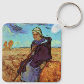 ヴィンセント・ヴァン・ゴッホの羊飼い（ミレーの後の）娘 キーホルダー (裏面)