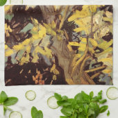 ヴィンセント・ヴァン・ゴッホの花咲くアカシアの枝 キッチンタオル (折り畳み)