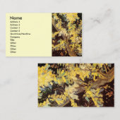 ヴィンセント・ヴァン・ゴッホの花咲くアカシアの枝 名刺 (正面/裏面)