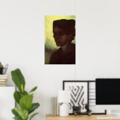 『ヴィンセント・ヴァン・ゴッホの若い農婦の頭部』 ポスター (ホームオフィス)