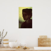 『ヴィンセント・ヴァン・ゴッホの若い農婦の頭部』 ポスター (キッチン)