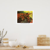 ヴィンセント・ヴァン・ゴッホの赤ワイン園。 ポスター (キッチン)