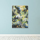 ヴィンセント・ヴァン・ゴッホの開花アカシアの枝(189) キャンバスプリント (インサイチュ (ウッドフロア))