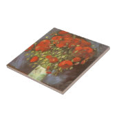 ヴィンセント・ヴァン・ゴッホの静物画「赤いポピーのはいった花瓶」 タイル (側面)