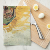 ヴィンセント・ヴァン・ゴッホの静物画「頭蓋骨」 キッチンタオル (四つ折り)