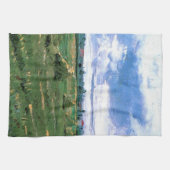 ヴィンセント・ヴァン・ゴッホの麦畑と干し草の山 キッチンタオル (横)