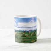 ヴィンセント・ヴァン・ゴッホの麦畑と干し草の山 コーヒーマグカップ (正面右)