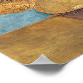 ヴィンセント・ヴァン・ゴッホの12のひまわりの花瓶 ポスター (角)