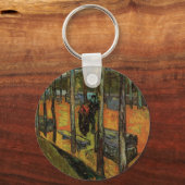 ヴィンセント・ヴァン・ゴッホの「アリスカン墓地」 キーホルダー (正面)