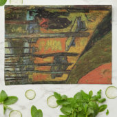 ヴィンセント・ヴァン・ゴッホの「アリスキャンプの墓地」 キッチンタオル (折り畳み)