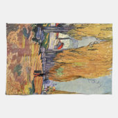 ヴィンセント・ヴァン・ゴッホの「アリスキャンプの墓地」 キッチンタオル (横)