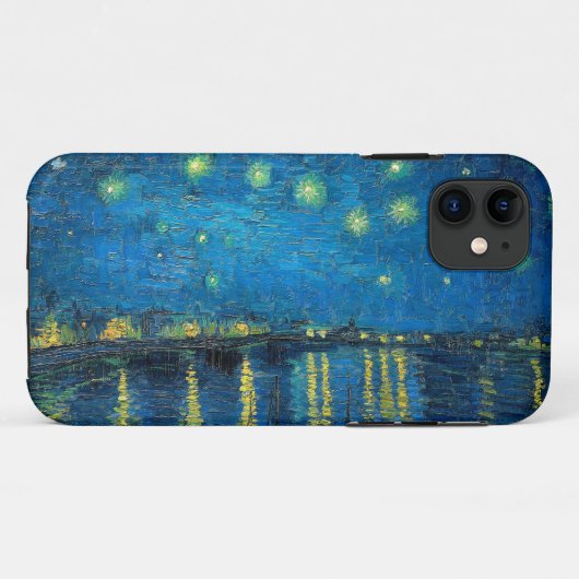 ヴィンセント・ヴァン・ゴッホの「アルルの星降る夜」 Case-Mate iPhoneケース (裏面(横))