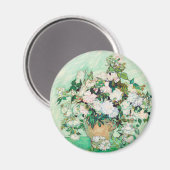 ヴィンセント・ヴァン・ゴッホの『スチル・ライフ・バラ』 マグネット (正面/裏面)