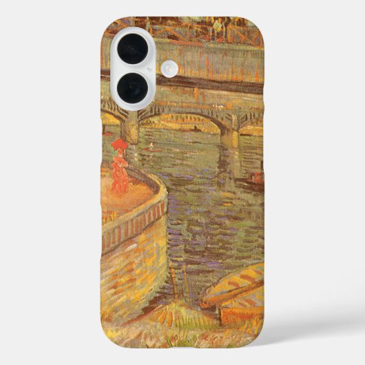 ヴィンセント・ヴァン・ゴッホの「セーヌ川の橋、アスニエール」 Case-Mate iPhoneケース (裏面)