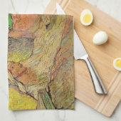 ヴィンセント・ヴァン・ゴッホの『ラザロの復活』 キッチンタオル (四つ折り)